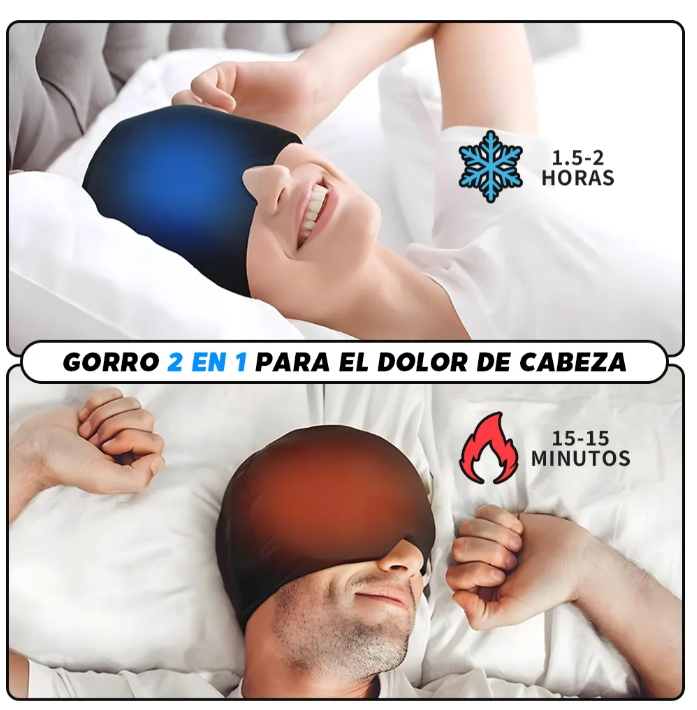 Gorro Para Migraña De Gel Con Compresion