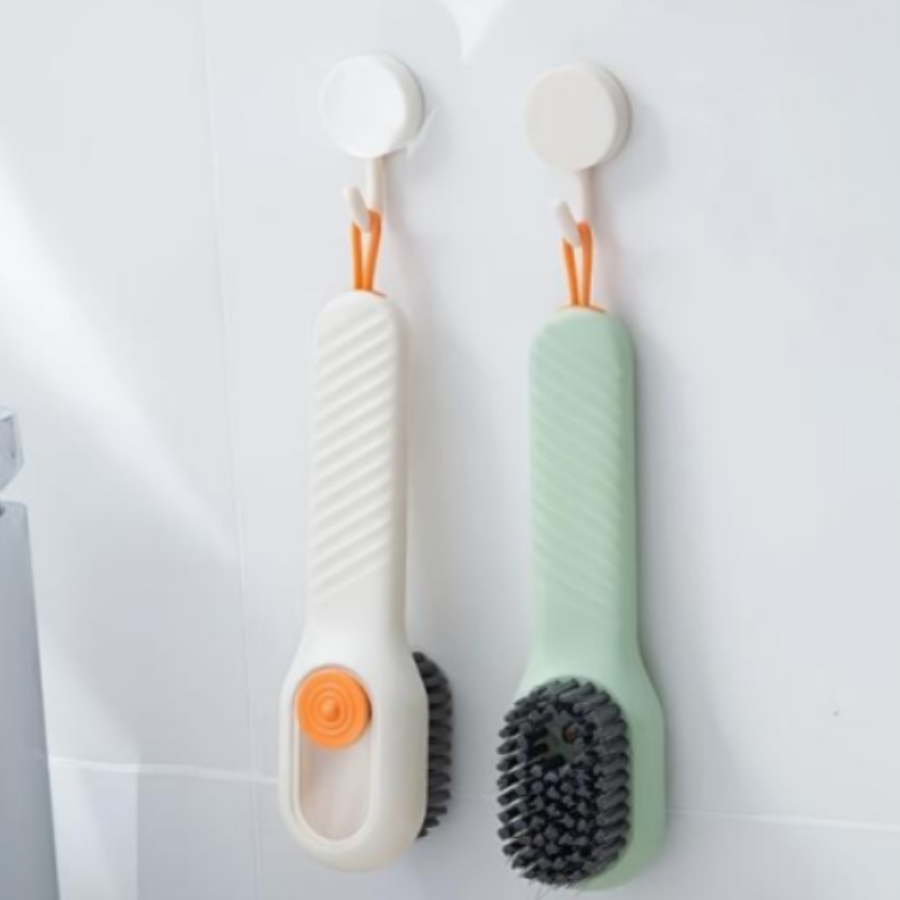 Cepillo Limpieza Con Dispensador Jabon