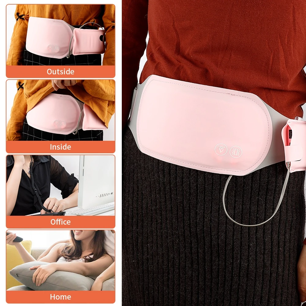 Banda térmica con vibración para bienestar abdominal