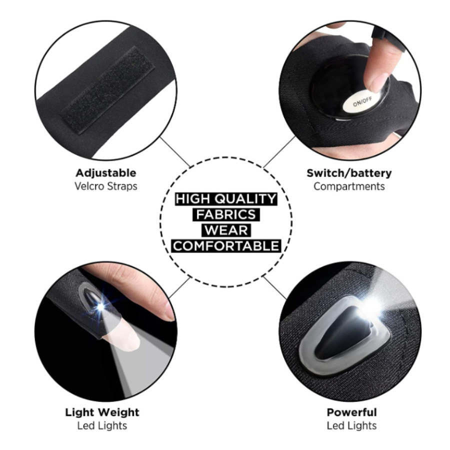 Guante Luz Led