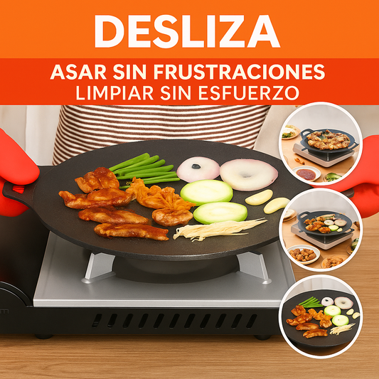 DESLIZA®SARTEN PARRILLA COREANA