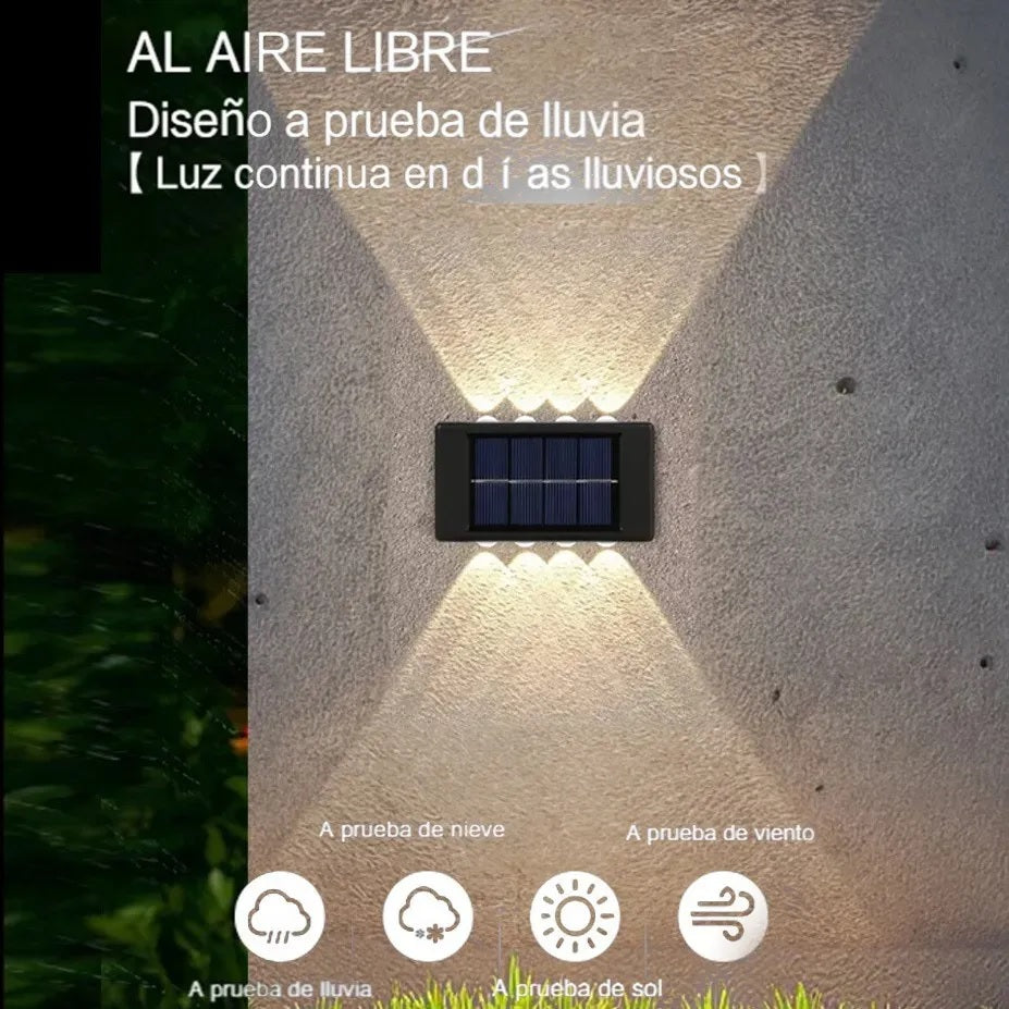 2 Lámparas Solar de pared 20LED